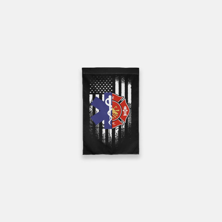 EMS Fire Garden Flag