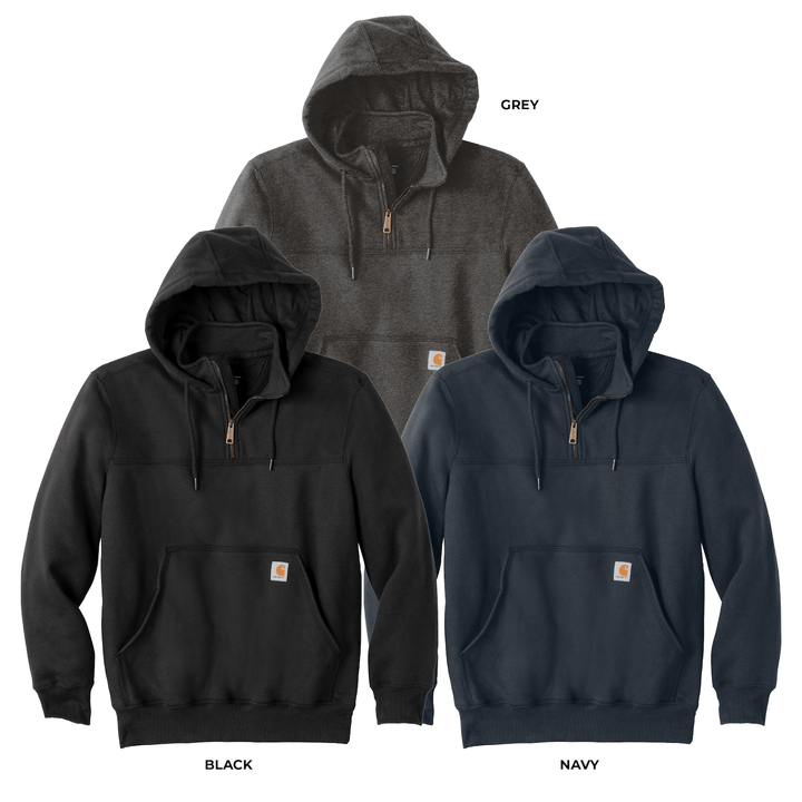 Emergency Technician Carhartt® Heavyweight Hooded Zip Mock Sweatshirt Job Shirt