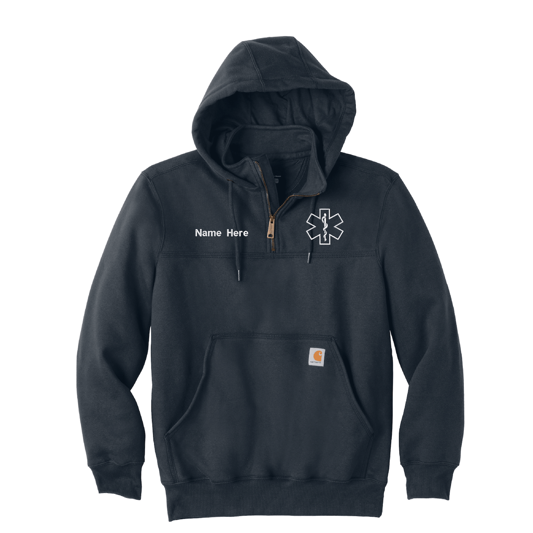 EMS Carhartt® Heavyweight Hooded Zip Mock Sweatshirt Job Shirt