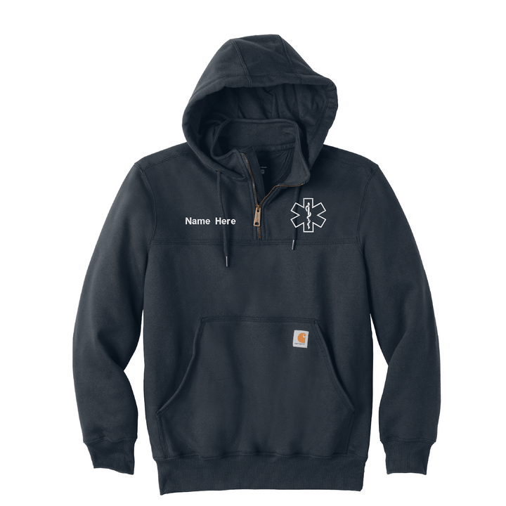 EMS Carhartt® Heavyweight Hooded Zip Mock Sweatshirt Job Shirt