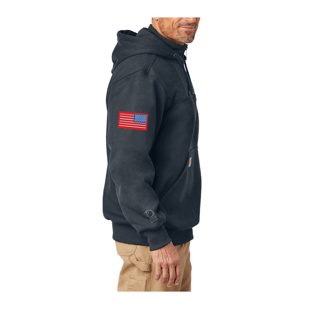 EMS Carhartt® Heavyweight Hooded Zip Mock Sweatshirt Job Shirt