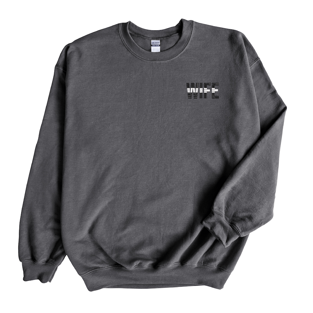EMS Thin White Line Wife Crewneck
