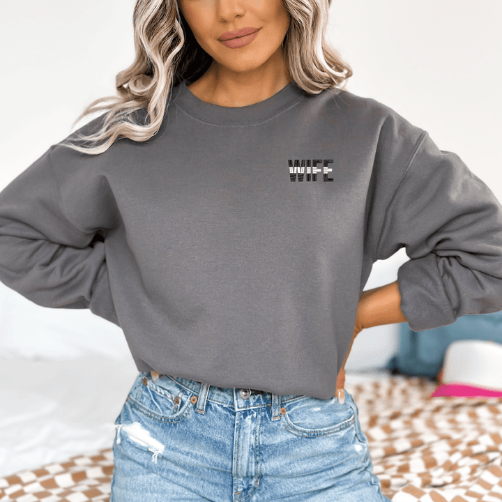 EMS Thin White Line Wife Crewneck