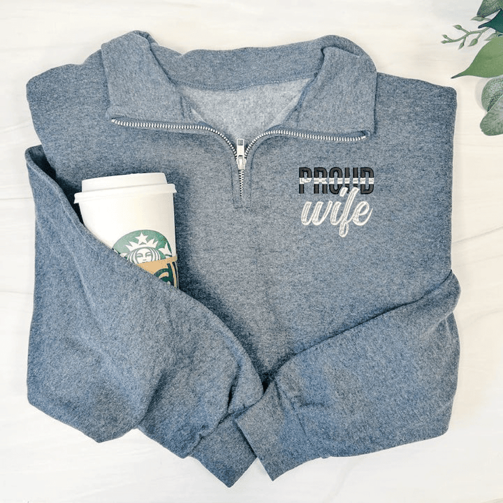 EMS Proud Wife Quarter Zip Sweatshirt