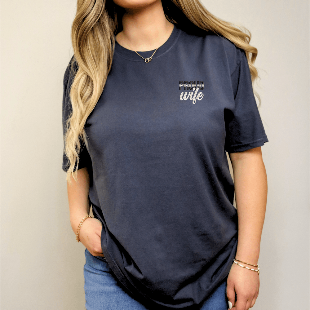 EMS Proud Wife Comfort Colors T-Shirt