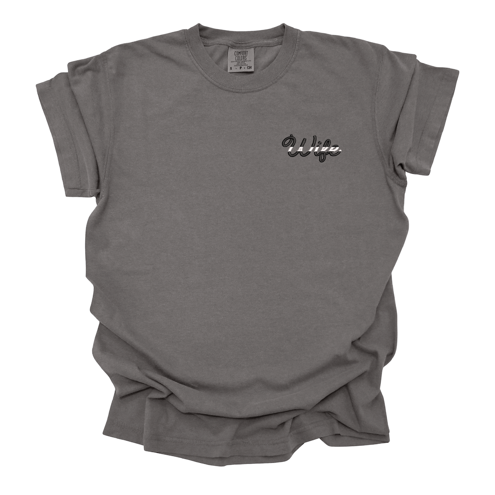 EMS Wife Thin White Line Comfort Colors T-Shirt