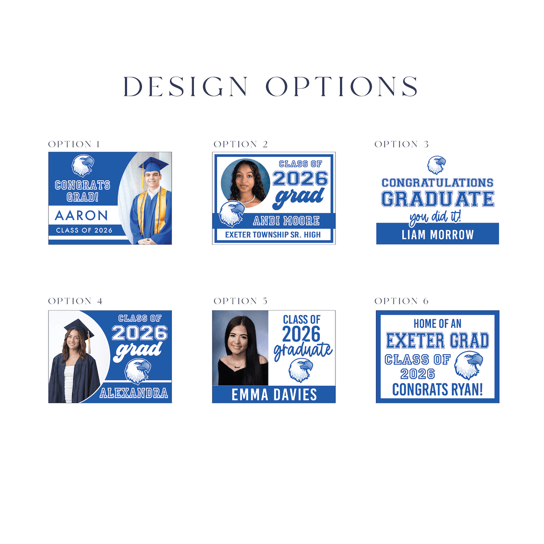 Class of 2026 Exeter Graduate Yard Signs
