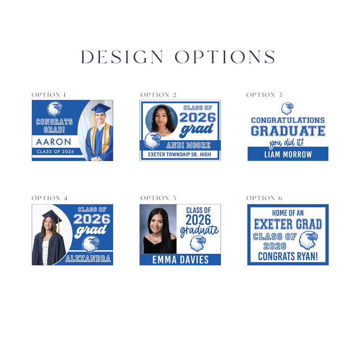 Class of 2026 Exeter Graduate Yard Signs