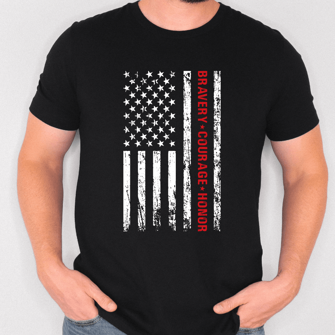 Bravery Courage and Honor Firefighter Heavy Cotton™ T-Shirt