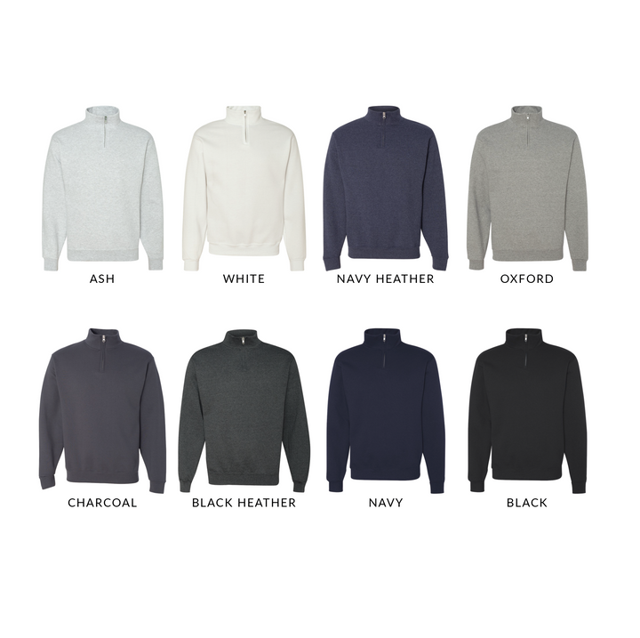 Personalized RN Quarter Zip Sweatshirt - Stethoscope - Barn Street Designs