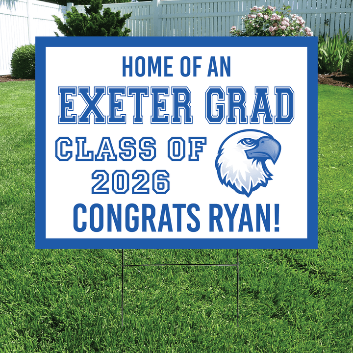 Class of 2026 Exeter Graduate Yard Signs