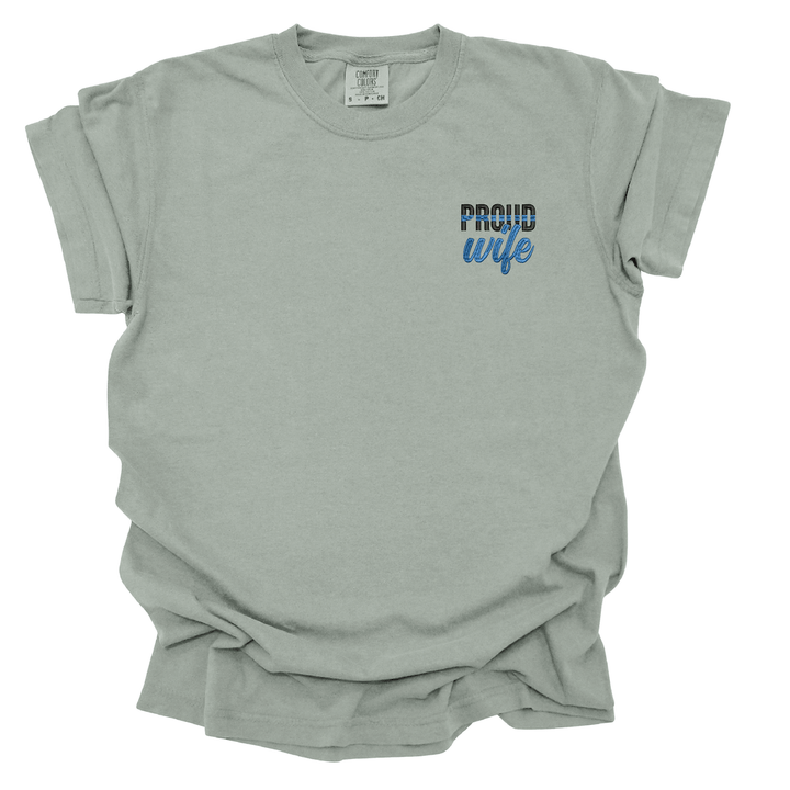 Police Proud Wife Comfort Colors T-Shirt