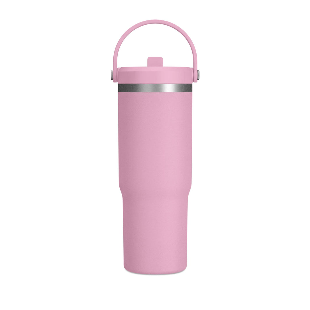 Personalized Firefighter Wife Tumbler - 32oz Insulated Travel Mug with Handle