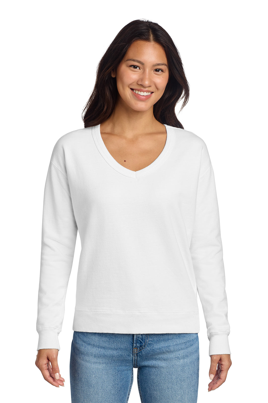Exeter Eagles Beach Wash V-Neck Sweatshirt | Women&