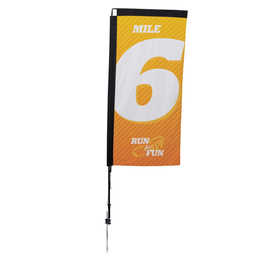 Premium Rectangle Sail Sign Kit (Single-Sided with Ground Spike)