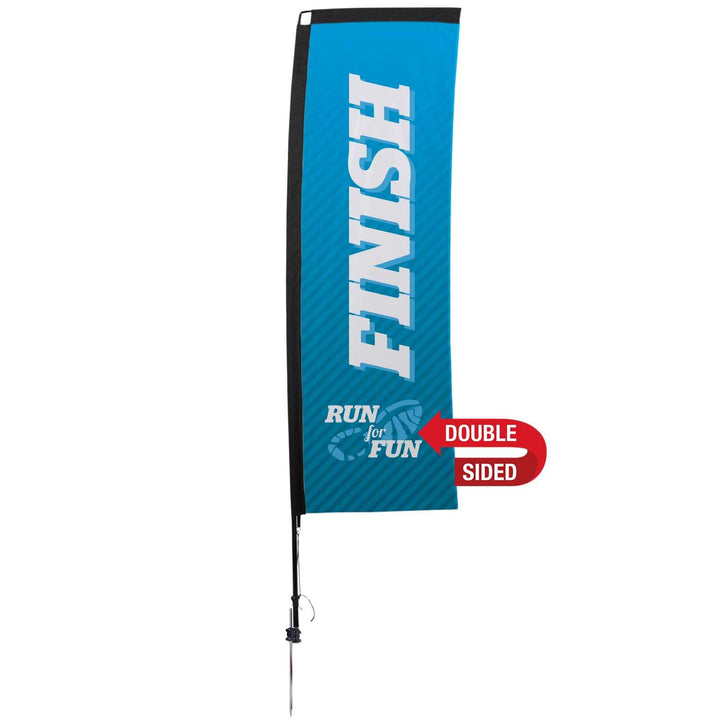 Premium Rectangle Sail Sign Kit (Double-Sided with Ground Spike)