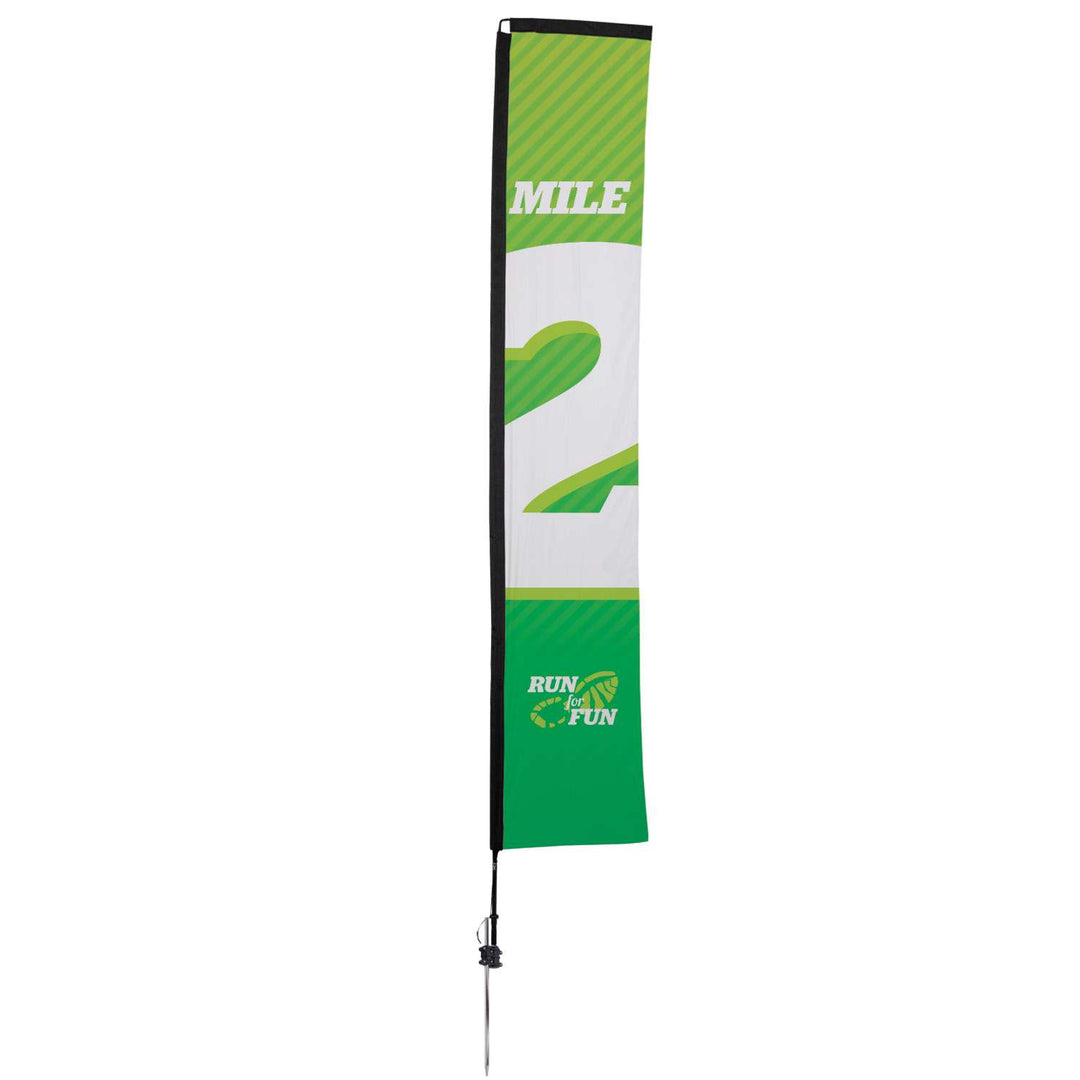 Premium Rectangle Sail Sign Kit (Single-Sided with Ground Spike)