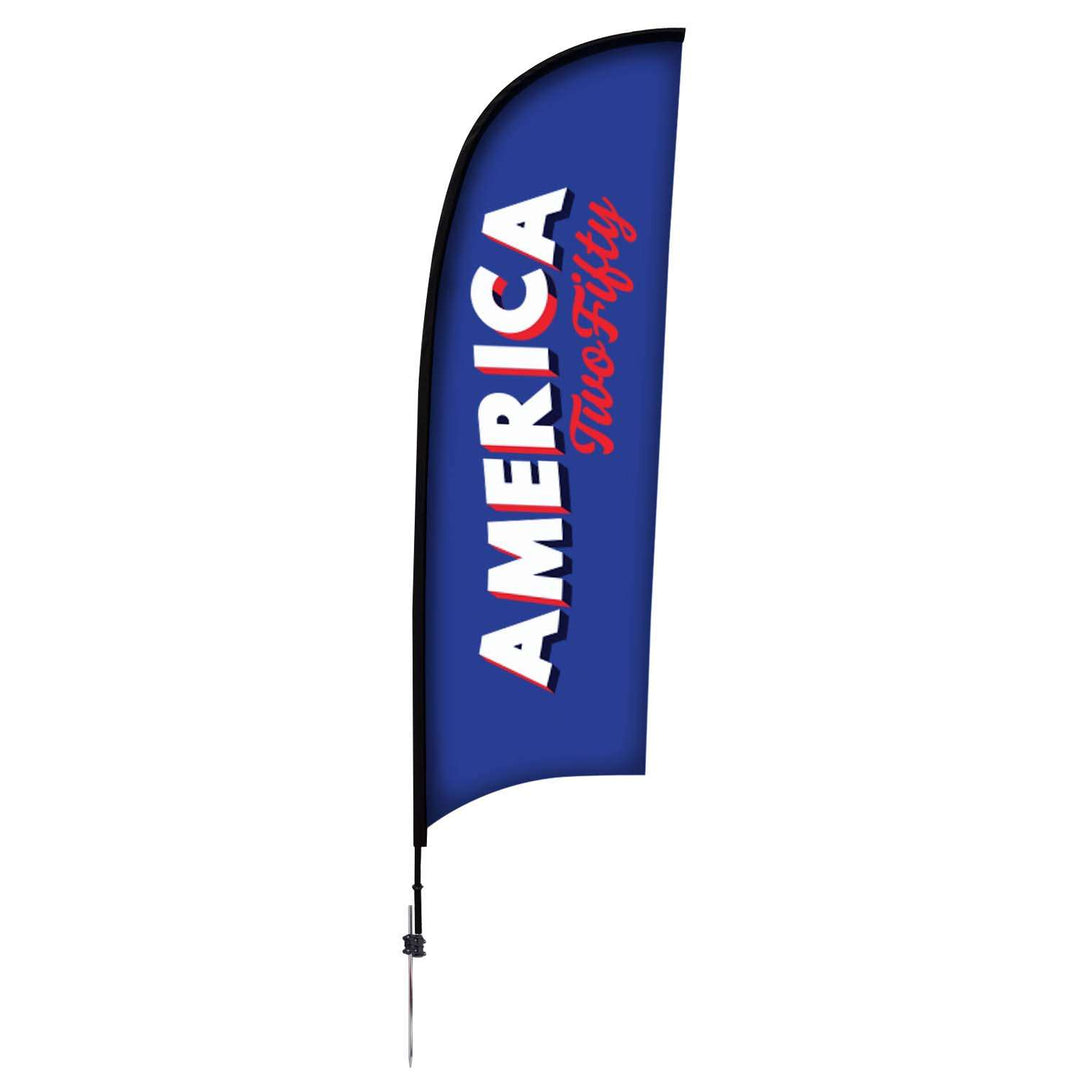 Premium Razor Sail Sign Kit (Single-Sided with Ground Spike)
