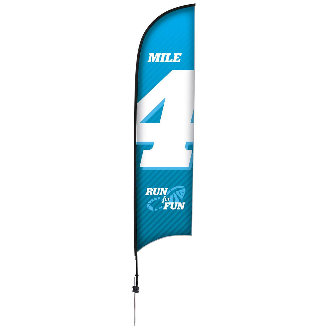 Premium Razor Sail Sign Kit (Single-Sided with Ground Spike)
