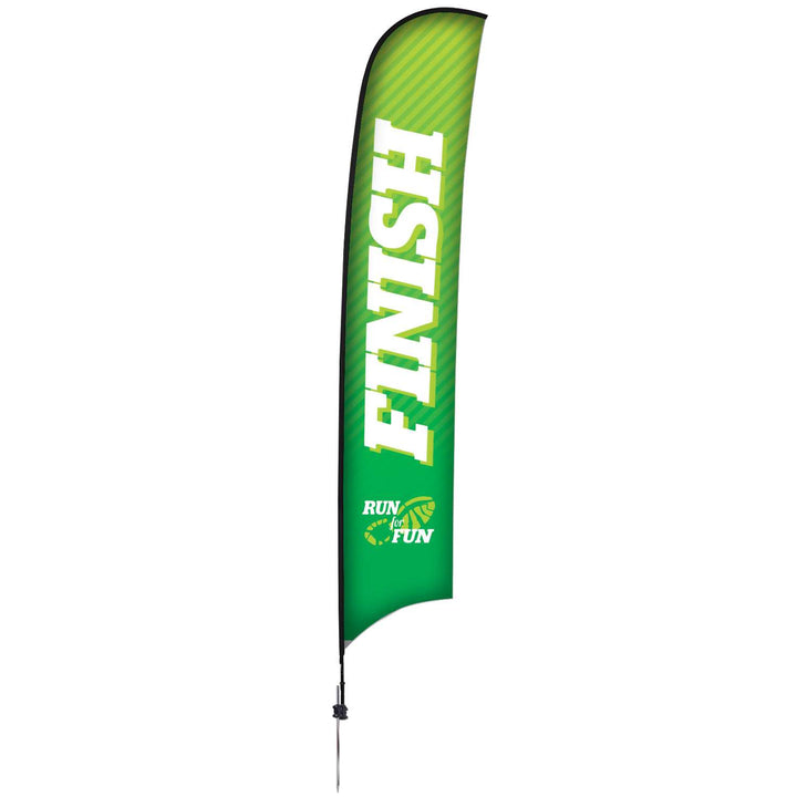 Premium Razor Sail Sign Kit (Single-Sided with Ground Spike)
