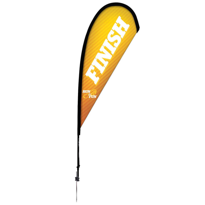 Premium Teardrop Sail Sign Kit (Single-Sided with Ground Spike)