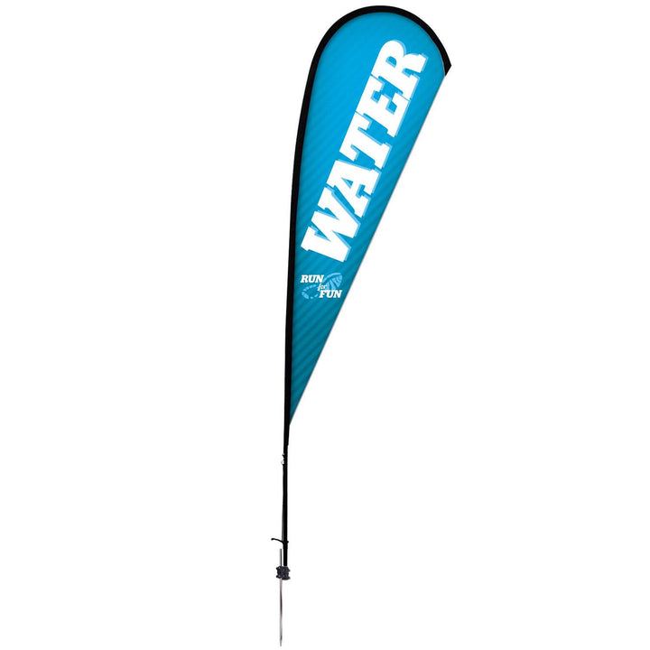 Premium Teardrop Sail Sign Kit (Single-Sided with Ground Spike)