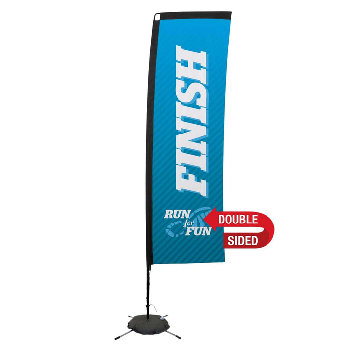 Premium Rectangle Sail Sign Kit (Double-Sided with Scissor Base)