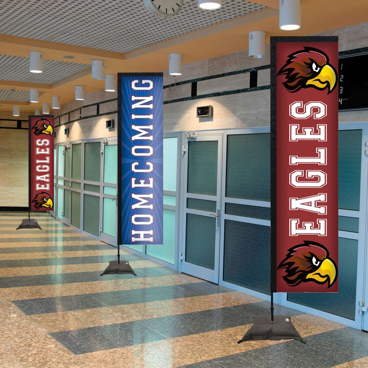 Premium Rectangle Sail Sign Kit (Single-Sided with Scissor Base)