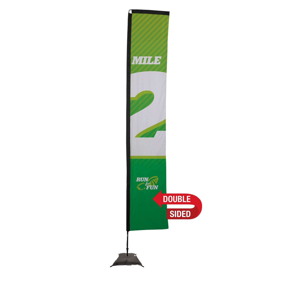 Premium Rectangle Sail Sign Kit (Double-Sided with Scissor Base)