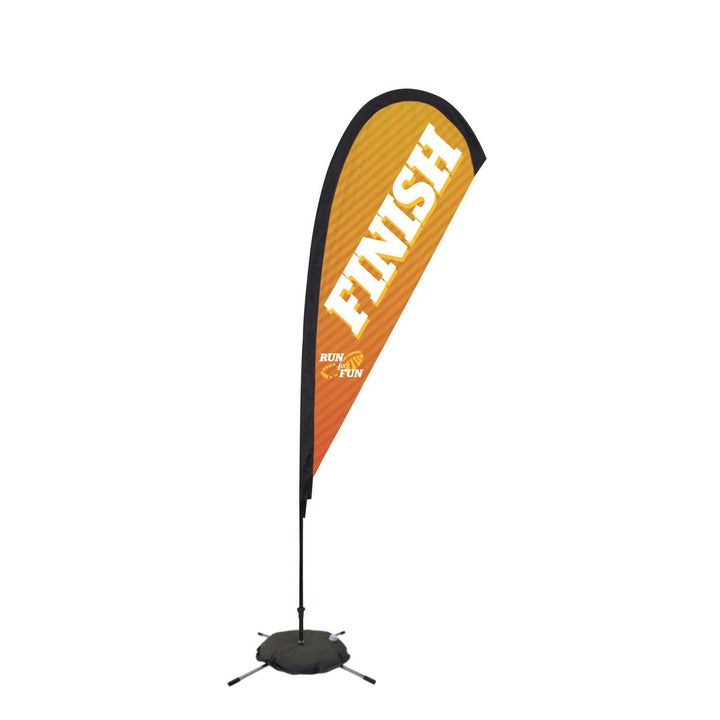 Premium Teardrop Sail Sign Kit (Single-Sided with Scissor Base)