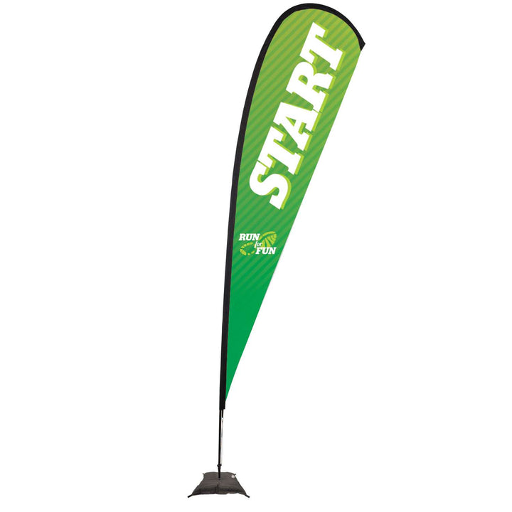 Premium Teardrop Sail Sign Kit (Single-Sided with Scissor Base)