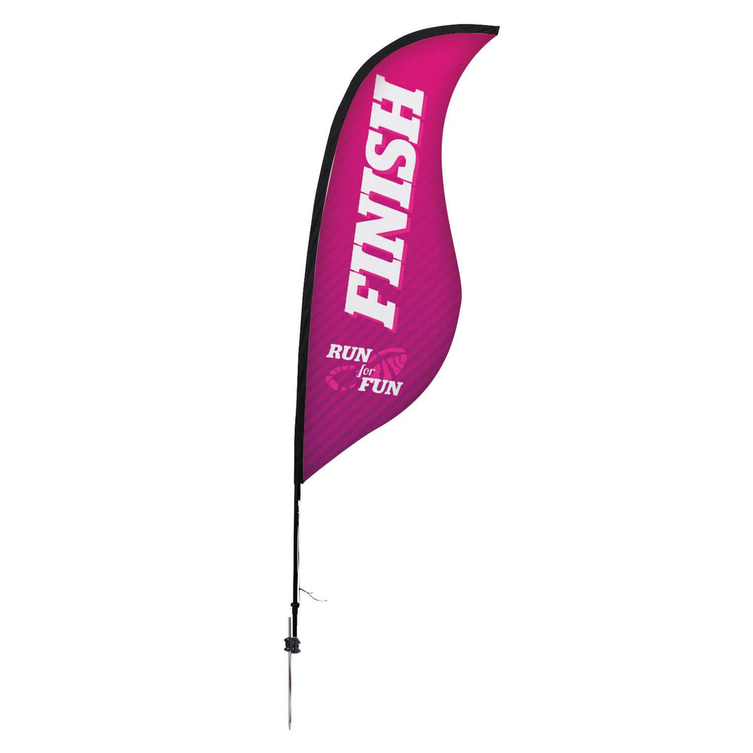 Premium Sabre Sail Sign Kit (Single-Sided with Ground Spike)