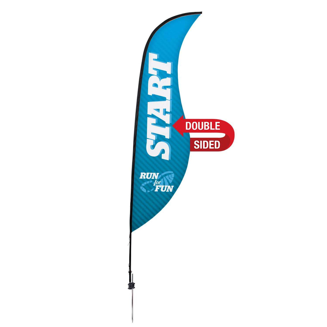 Premium Sabre Sail Sign Kit (Double-Sided with Ground Spike)
