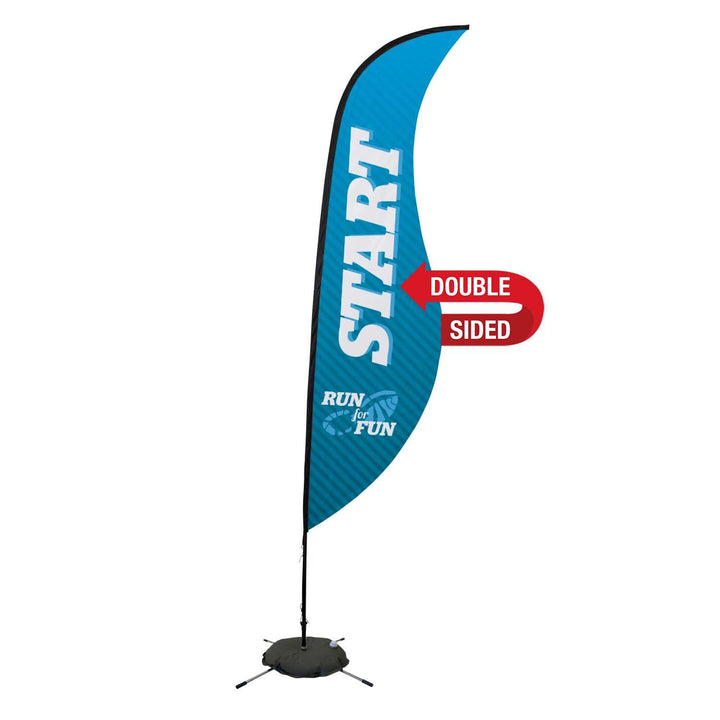 Premium Sabre Sail Sign Kit (Double-Sided with Scissor Base)