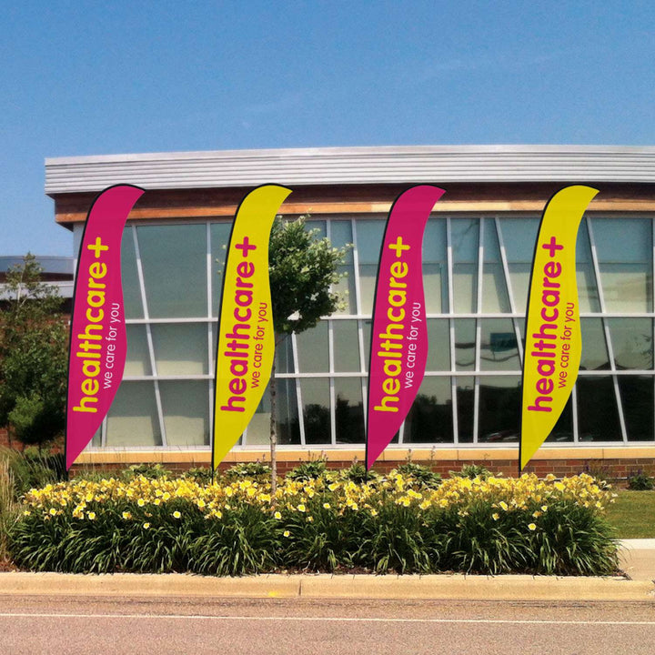 Premium Sabre Sail Sign Kit (Double-Sided with Ground Spike)