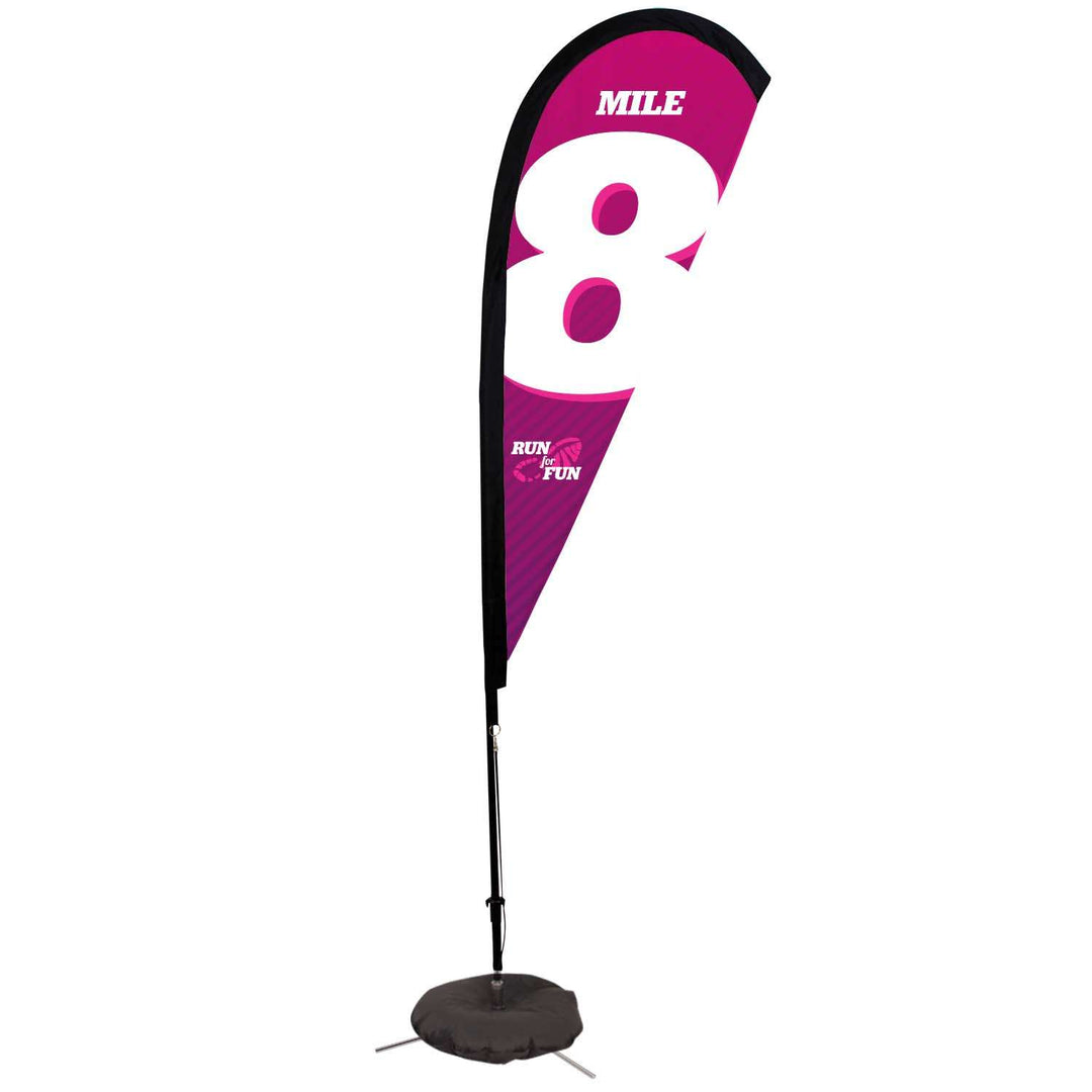 Premium Teardrop Sail Sign Kit (Single-Sided with Scissor Base)