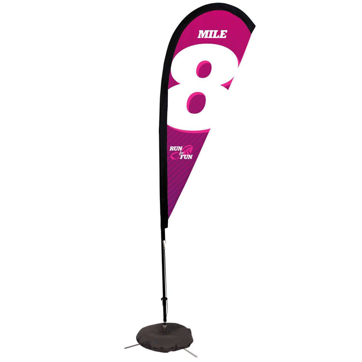 Premium Teardrop Sail Sign Kit (Single-Sided with Scissor Base)