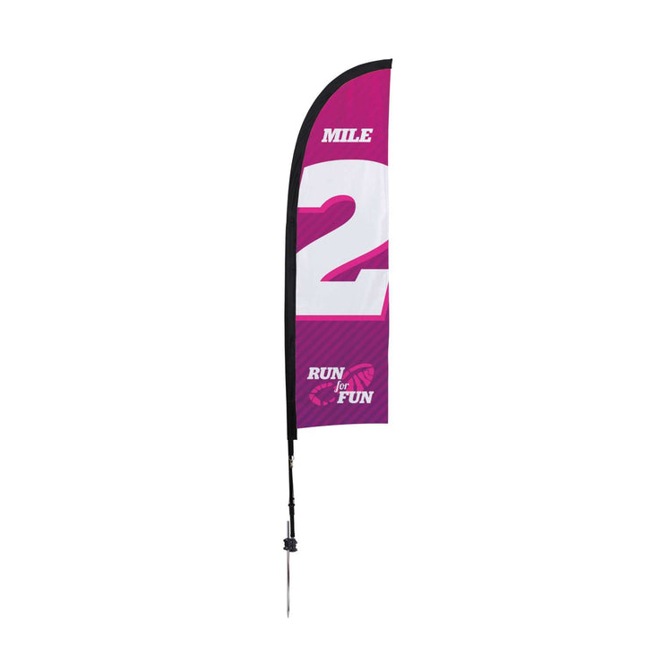 Premium Blade Sail Sign Kit (Single-Sided with Ground Spike)