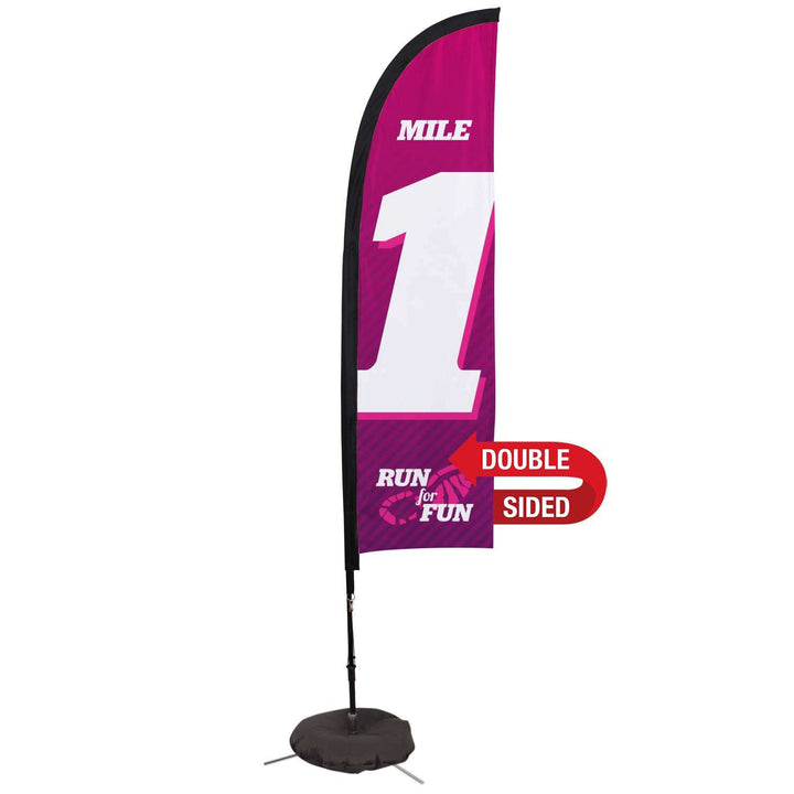 Premium Blade Sail Sign Kit (Double-Sided with Scissor Base)
