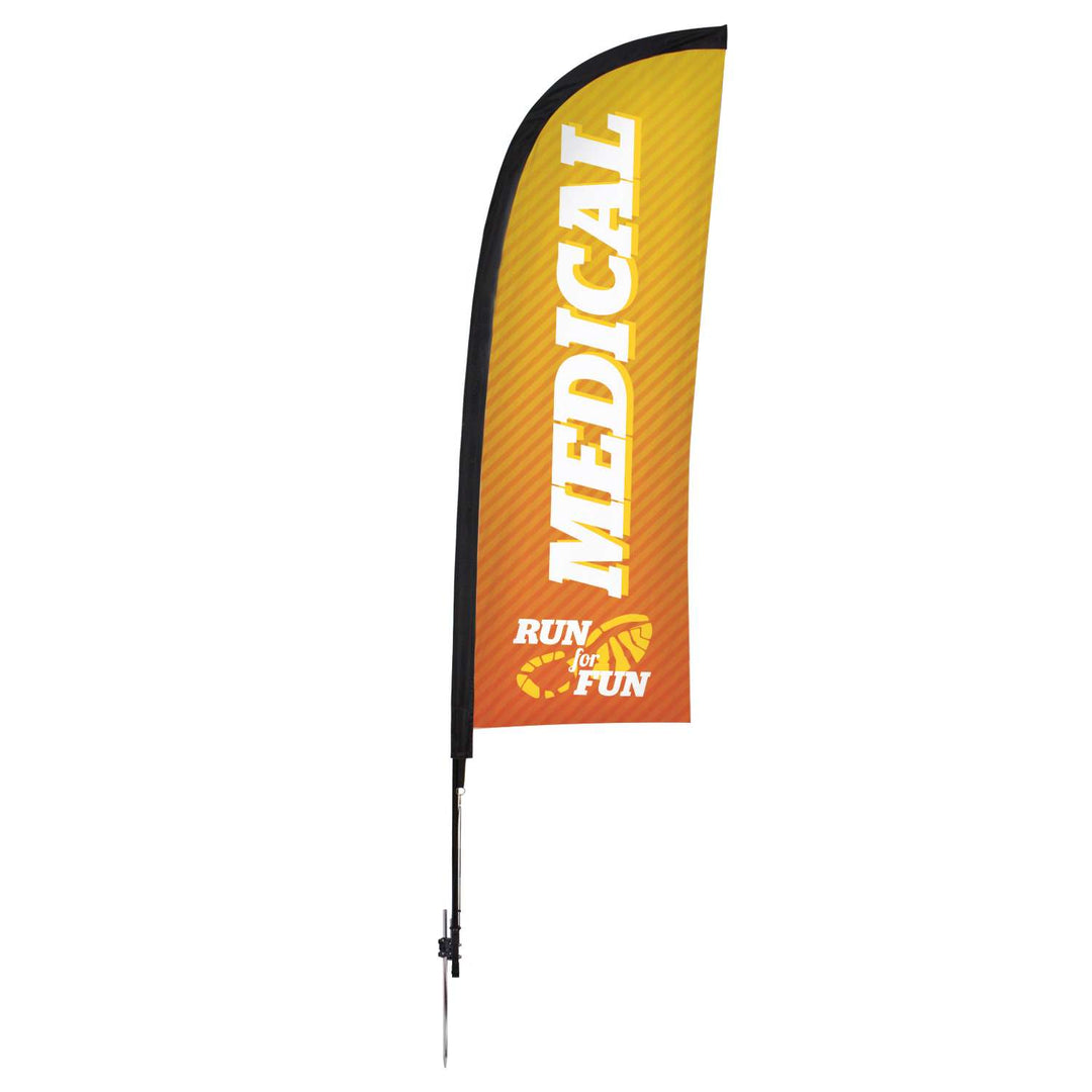 Premium Blade Sail Sign Kit (Single-Sided with Ground Spike)