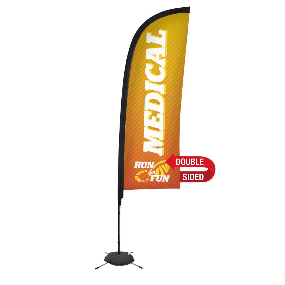 Premium Blade Sail Sign Kit (Double-Sided with Scissor Base)