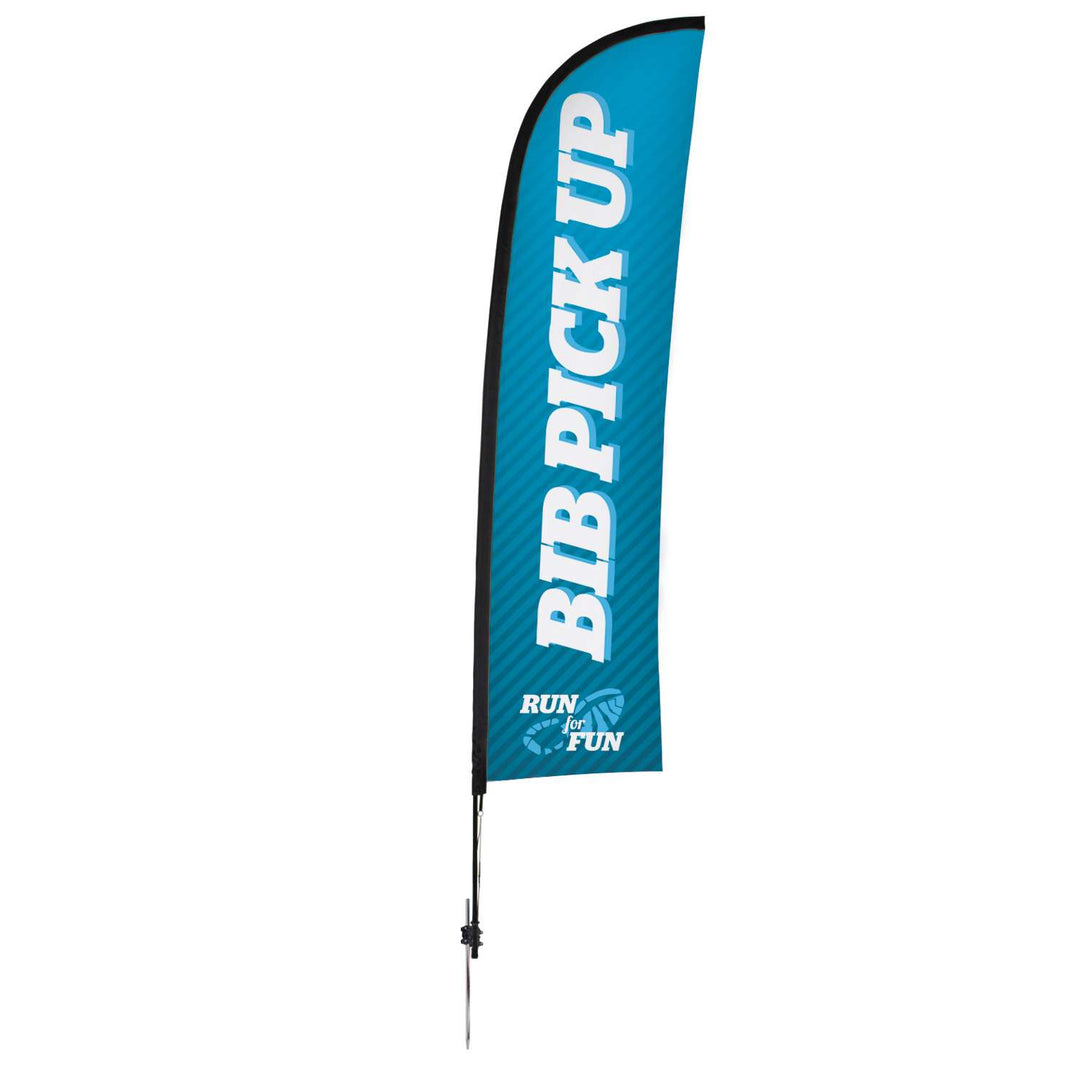 Premium Blade Sail Sign Kit (Single-Sided with Ground Spike)