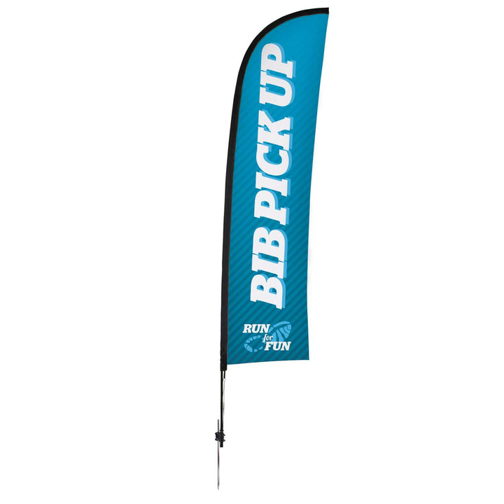 Premium Blade Sail Sign Kit (Single-Sided with Ground Spike)