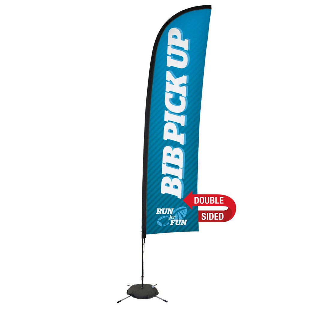 Premium Blade Sail Sign Kit (Double-Sided with Scissor Base)