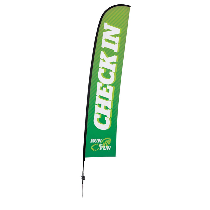 Premium Blade Sail Sign Kit (Single-Sided with Ground Spike)