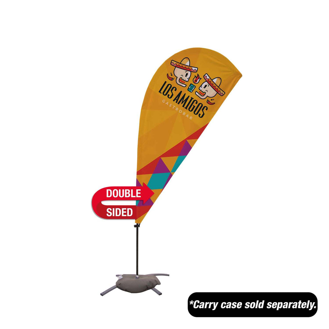 Value Teardrop Sail Sign Kit (Double-Sided with Cross Base)