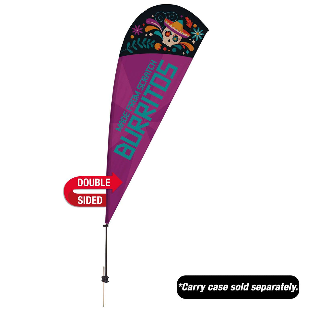 Value Teardrop Sail Sign Kit (Double-Sided with Ground Spike)