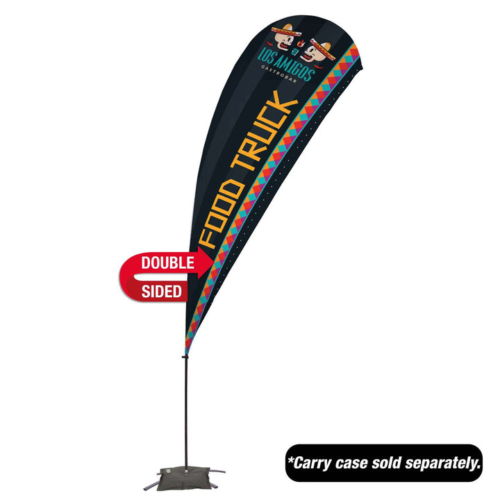 Value Teardrop Sail Sign Kit (Double-Sided with Cross Base)