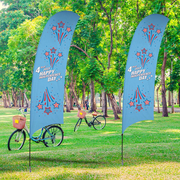 Value Razor Sail Sign Kit (Single-Sided with Cross Base)