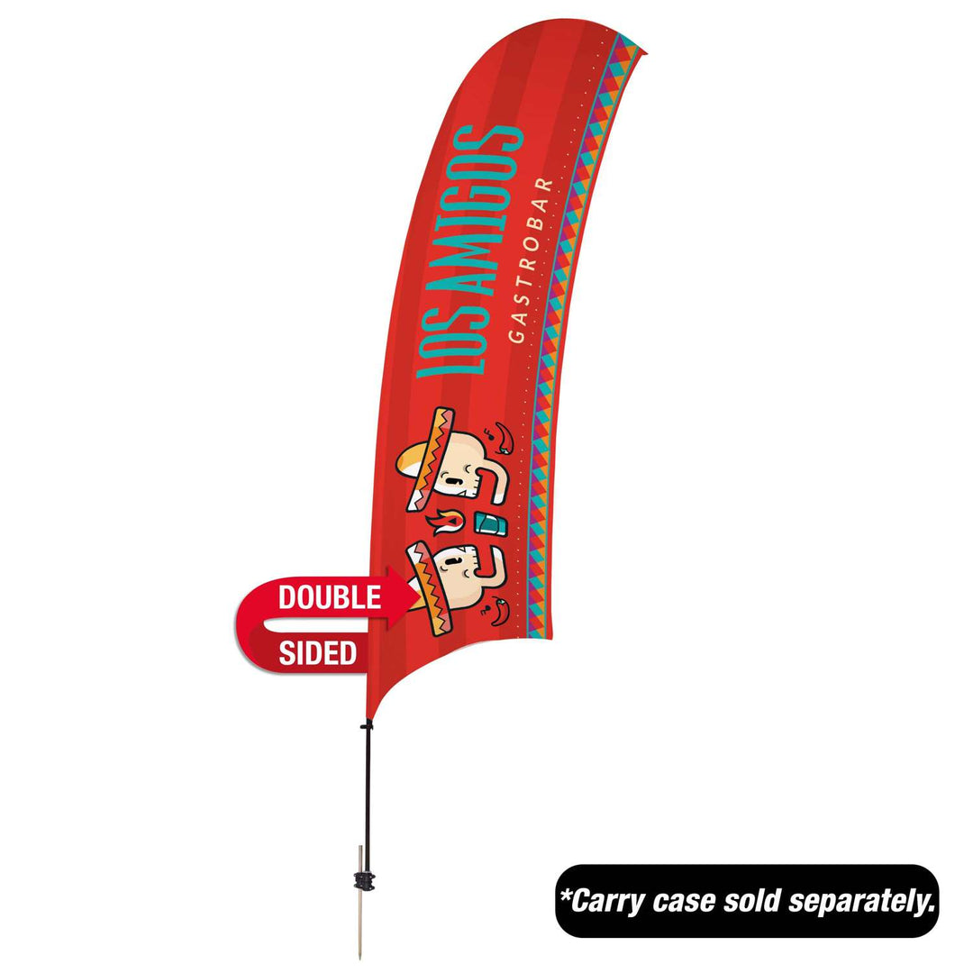 Value Razor Sail Sign Kit (Double-Sided with Value Spike & Ground Anchor)